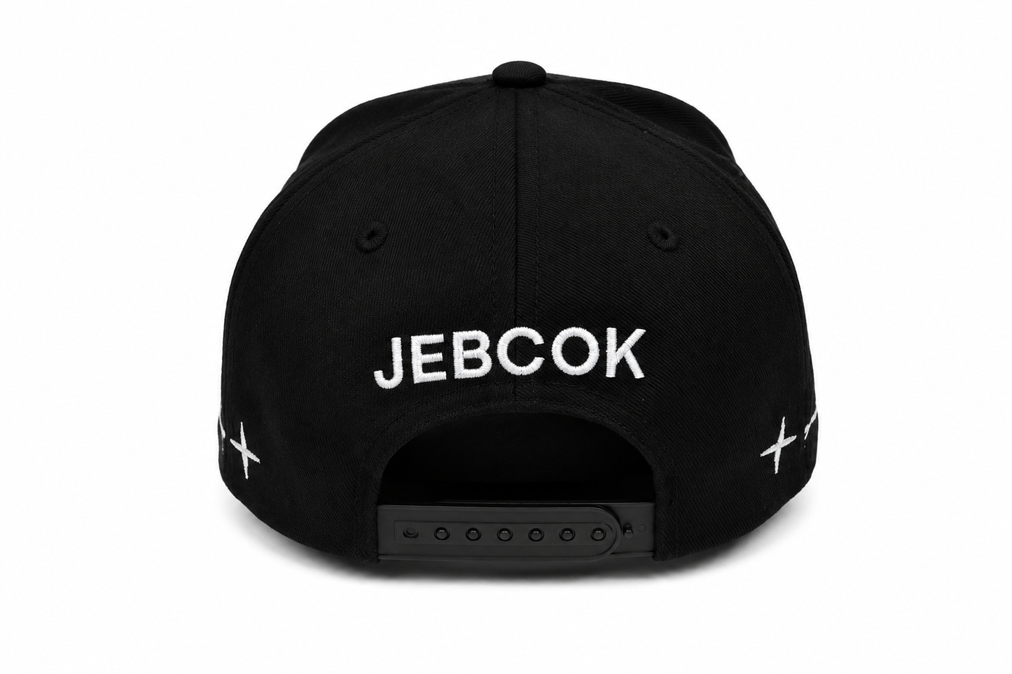 JEBCOK Bull Hat Snapback | Rhinestone Bull Head Black Cap