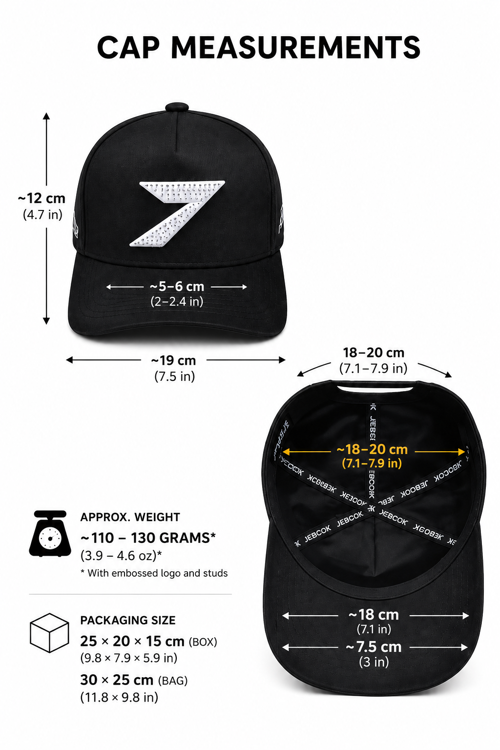 JEBCOK Statue of Liberty Snapback Hat | Rhinestone Black Cap