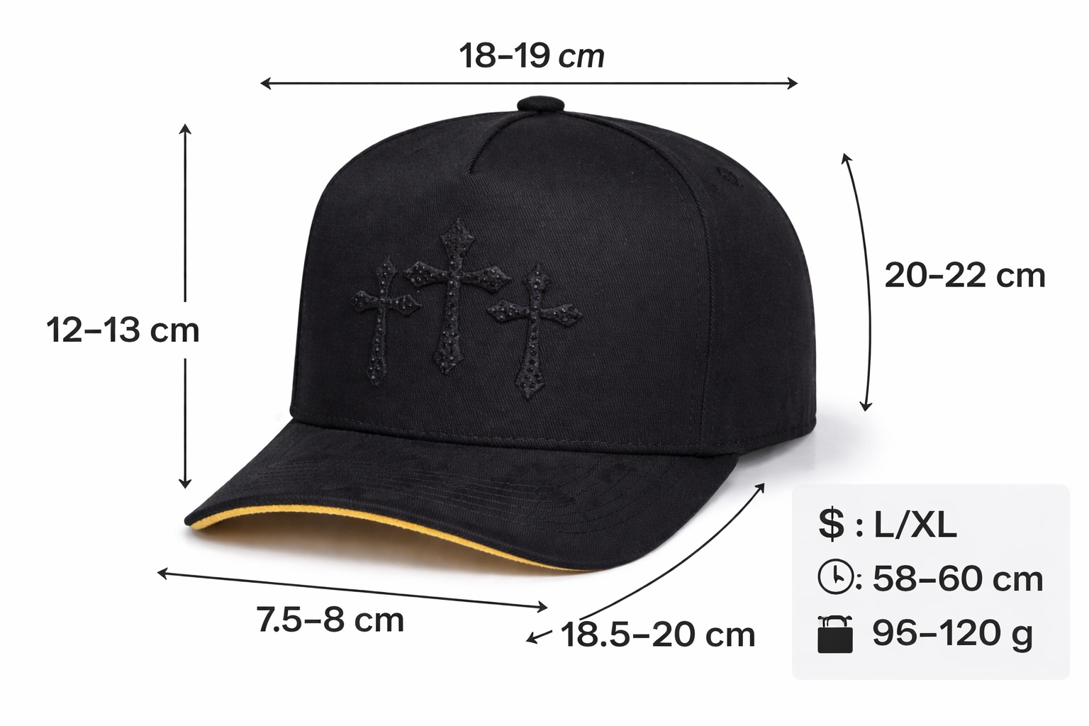JEBCOK Three Crosses Hat